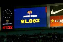 【乐玩LEWIN】气氛火爆，今晚巴萨VS曼城慈善赛诺坎普共有91062名观众到场-乐玩真人线上娱乐