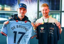 【乐玩LEWIN】冠军合影?德布劳内现身F1比利时站,与维斯塔潘互换队服?-乐玩真人线上娱乐