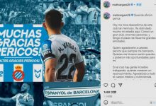 【乐玩LEWIN】巴尔加斯社媒深情告别西班牙人：感谢每一个人，我将永远记得你们-乐玩真人线上娱乐