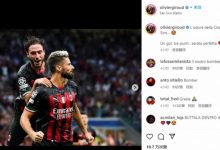 【乐玩LEWIN】吉鲁庆祝胜利：1球+3分，圣西罗的完美欧冠之夜-乐玩真人线上娱乐