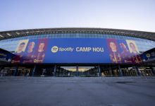 【乐玩LEWIN】门面担当！巴萨更新诺坎普球场外巨幅海报，莱万成主角之一-乐玩真人线上娱乐