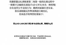 【乐玩LEWIN】搞的跟真的一样?因昨日暴打老东家 Lwx被LBL赛事禁赛三天-乐玩真人线上娱乐