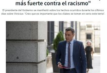 【乐玩LEWIN】西班牙首相：我是马竞忠实球迷 要严厉对待种族主义并做出反应-乐玩真人线上娱乐