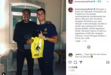 【乐玩LEWIN】前国脚布鲁诺-阿尔维斯造访葡萄牙队基地，与C罗合影并赠送礼物-乐玩真人线上娱乐