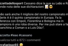 【乐玩LEWIN】乐了,卡萨诺称莱奥只能在欧冠强队打替补,后者用笑哭表情回应-乐玩真人线上娱乐