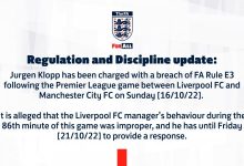 【乐玩LEWIN】英足总官方：对克洛普提出指控，因他在对阵曼城的比赛中行为不当-乐玩真人线上娱乐