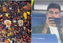 【乐玩LEWIN】罗体:迪巴拉现场观战,并用手机拍摄罗马球迷齐唱队歌的画面-乐玩真人线上娱乐