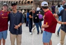 【乐玩LEWIN】球迷身穿迪巴拉球衣参观罗马斗兽场,巧遇迪巴拉并合影签名-乐玩真人线上娱乐