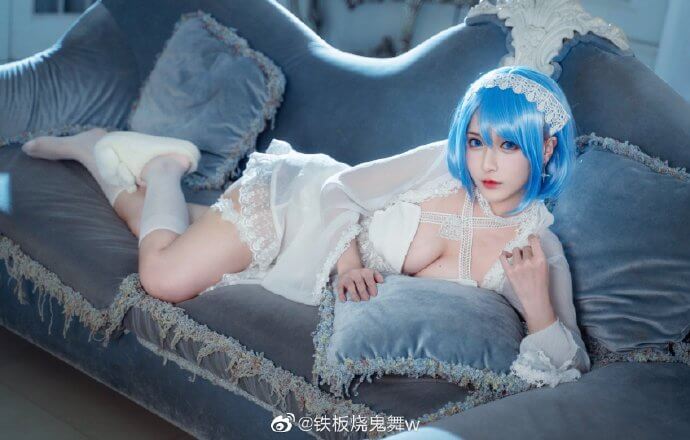 Cosplay：碧蓝航线加斯科涅cos,甜美无暇白丝@铁板烧鬼舞w