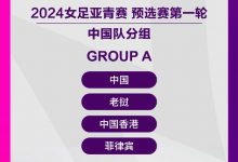【乐玩LEWIN】U20女足亚洲杯预选赛：中国女足与老挝、中国香港、菲律宾同组-乐玩真人线上娱乐