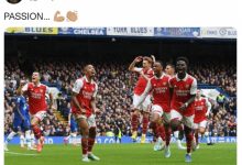 【乐玩LEWIN】客场击败切尔西，热苏斯晒球队庆祝进球图：激情????-乐玩真人线上娱乐