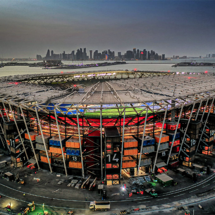 集装箱，可拆卸！卡塔尔974球场是世界第一个可移动足球场