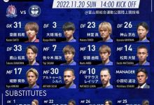 【乐玩LEWIN】留洋0出场！富山胜利赛季最后一战，陈彬彬仍无缘大名单-乐玩真人线上娱乐