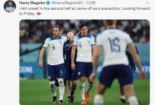 【乐玩LEWIN】马奎尔发推：下半场我感觉不舒服，所以下场是为了以防万一-乐玩真人线上娱乐