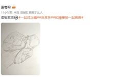 【乐玩LEWIN】画工不错✍️演员潘粤明晒手绘梅西照，配文：理智熬夜-乐玩真人线上娱乐