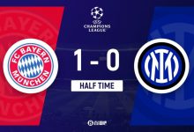 【乐玩LEWIN】半场-帕瓦尔建功劳塔罗失空门巴雷拉造险 拜仁暂1-0国米-乐玩真人线上娱乐