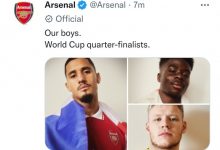 【乐玩LEWIN】阿森纳官方祝贺三名队内球员晋级8强：萨利巴、萨卡、拉姆斯代尔-乐玩真人线上娱乐