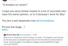 【乐玩LEWIN】这是种族主义吗？卡拉格在推特上与英国记者互怼-乐玩真人线上娱乐