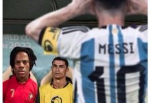 【乐玩LEWIN】网红Speed晒图：自己和C罗在替补席，注视梅西在场上庆祝-乐玩真人线上娱乐