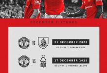 【乐玩LEWIN】曼联晒12月赛程:联赛杯对阵伯恩利,英超对诺丁汉森林、狼队-乐玩真人线上娱乐