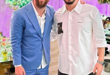 【乐玩LEWIN】有点小帅!梅西与阿根廷网红DJ合影,身穿一身蓝色西装-乐玩真人线上娱乐