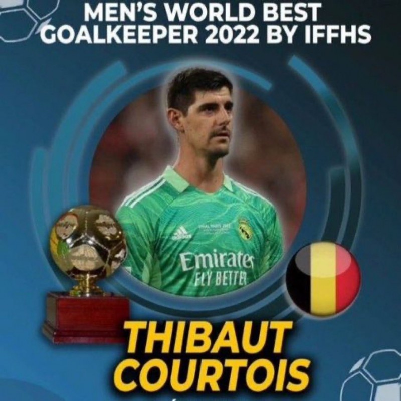 库尔图瓦当选IFFHS年度世界最佳门将，马丁内斯第二布努第三