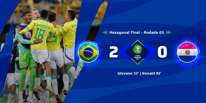巴西南青赛2-0击败巴拉圭，获得世青赛参赛资格