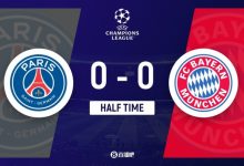 【乐玩LEWIN】半场-巴黎0-0暂平拜仁 巴黎0射正拜仁场面占优-乐玩真人线上娱乐