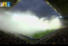 【乐玩LEWIN】宛如魔幻世界!多特球迷赛前燃放烟花等,烟雾弥漫整个球场-乐玩真人线上娱乐