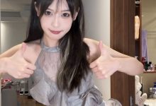 【乐玩LEWIN】永劫无间女解说小喳喳晒照：媚眼如丝?高雅银色透视超短群-乐玩真人线上娱乐