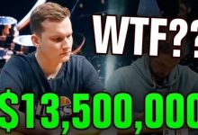 【EV扑克】买入10万刀豪客赛,一位职牌被条鱼用两次x-raise打掉了暗三-乐玩真人线上娱乐
