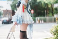 【乐玩LEWIN】Cosplay：萤火虫漫展 原神甘雨同人女仆cos @羽生三未-乐玩真人线上娱乐