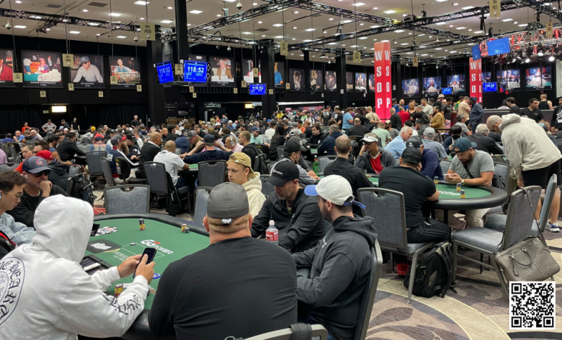 【EV扑克】2023WSOP有史以来规模最大的一天！WSOP主赛事Day1c超过3000名选手参赛！