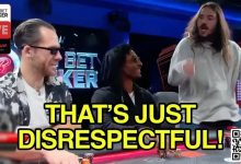 【EV扑克】7-2杂色英勇跟注，扑克秀新人击溃顶级职牌-乐玩真人线上娱乐