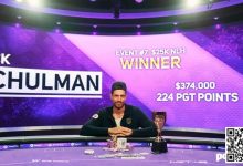 【EV扑克】简讯 | Nick Schulman赢得扑克大师赛第7场比赛，收获系列赛最大单笔奖金-乐玩真人线上娱乐