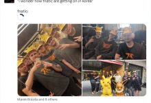 【乐玩LEWIN】选手到韩国干嘛呢?FNC官推分享韩国游玩照，选手COS起了皮卡丘-乐玩真人线上娱乐