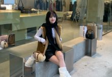 【乐玩LEWIN】JackeyLove女友五五晒照:天虽冷 也无妨短裤出行~-乐玩真人线上娱乐