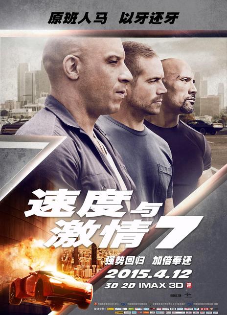 2015高分动作冒险《速度与激情7》加长版.BD1080p.国英双语.特效中英双字