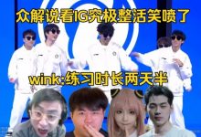 【乐玩LEWIN】众解说看IG整活笑喷 小黑子wink：练习时长2天半，带来小小的震撼-乐玩真人线上娱乐