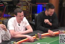 【EV扑克】毒王4小时内输2个百万底池,神秘玩家错误弃掉优胜牌,HCL游戏过于精彩!-乐玩真人线上娱乐