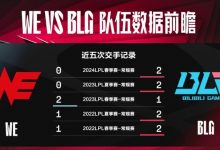 【乐玩LEWIN】还是不行呀!近6场常规赛对局中 WE仅赢过一次BLG-乐玩真人线上娱乐