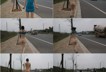 【乐玩LEWIN】上海闹市裸拍门事件, 年轻女子公然在街头拍裸照-乐玩真人线上娱乐