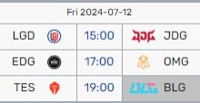 【乐玩LEWIN】T1首徒之争?7月12日BLG将在LPL联赛与TES交手BO3-乐玩真人线上娱乐