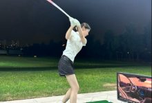 【乐玩LEWIN】朋友你老婆也太上流了!糖小幽晒打高尔夫照:LV短裤融入环境-乐玩真人线上娱乐