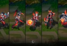 【乐玩LEWIN】LoL美测服更新T1冠军皮肤炫彩造型：以红色为主色调-乐玩真人线上娱乐