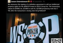 【EV扑克】重磅消息!GGPoker以5亿刀大手笔收购WSOP!线上金手链8/18荣耀开战-乐玩真人线上娱乐