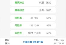 【乐玩LEWIN】给Xun的压力足足的!Wei韩服双号前三十,一个第十,一个第二十四-乐玩真人线上娱乐