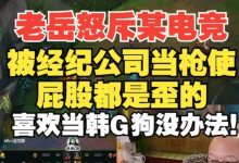 【乐玩LEWIN】老岳怒斥真实电竞被人当枪使：屁股都是歪的，喜欢当韩国狗没办法-乐玩真人线上娱乐