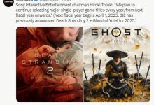 【乐玩LEWIN】索尼总裁确认：从下一财年起，每年都会发布大型单机游戏！-乐玩真人线上娱乐