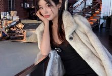 【乐玩LEWIN】有种贵妇人的美~糖小幽晒照:超短裙尽显身材 貂绒外套优雅华贵~-乐玩真人线上娱乐